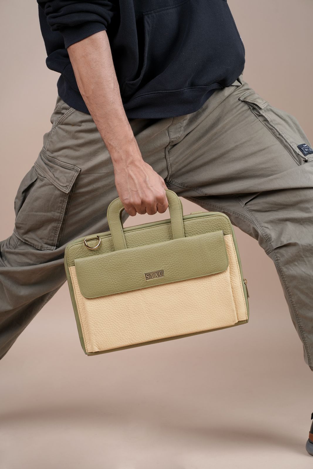 STAG — Olive Briefcase